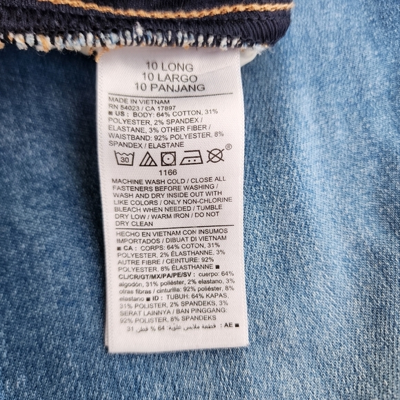 OLD NAVY Maternity Rollover Panel Blue  Skinny Jeans Pants Stretch Size 10 L - Picture 8 of 10